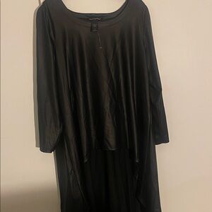 Ashley Stewart Black Flowing Tunic